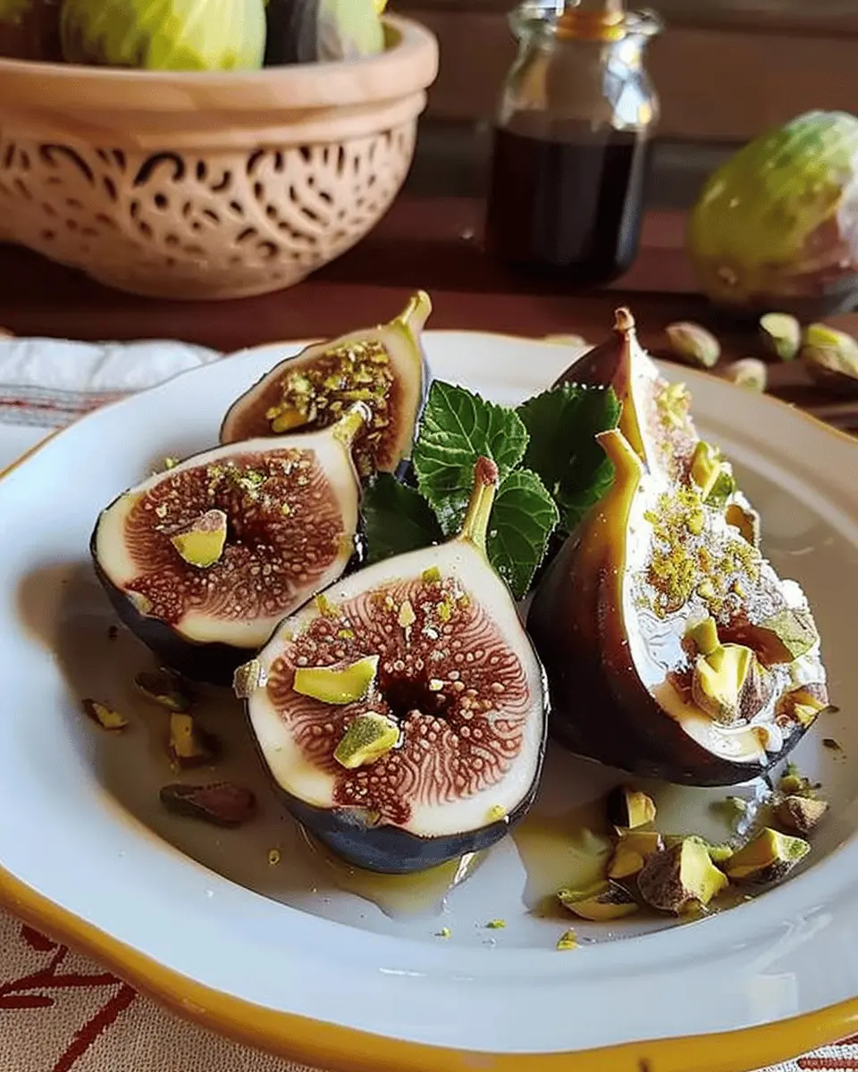 Figs With Ricotta: Easy Delight with Pistachios and Honey