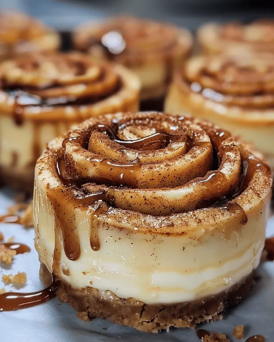 Mini cinnamon roll cheesecakes: Easy treats for cozy gatherings