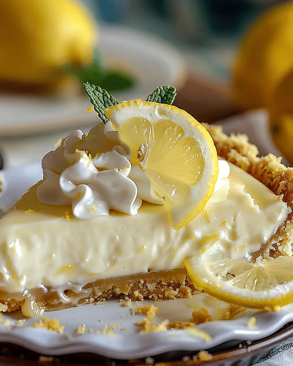 No-Bake Cream Cheese Lemonade Pie
