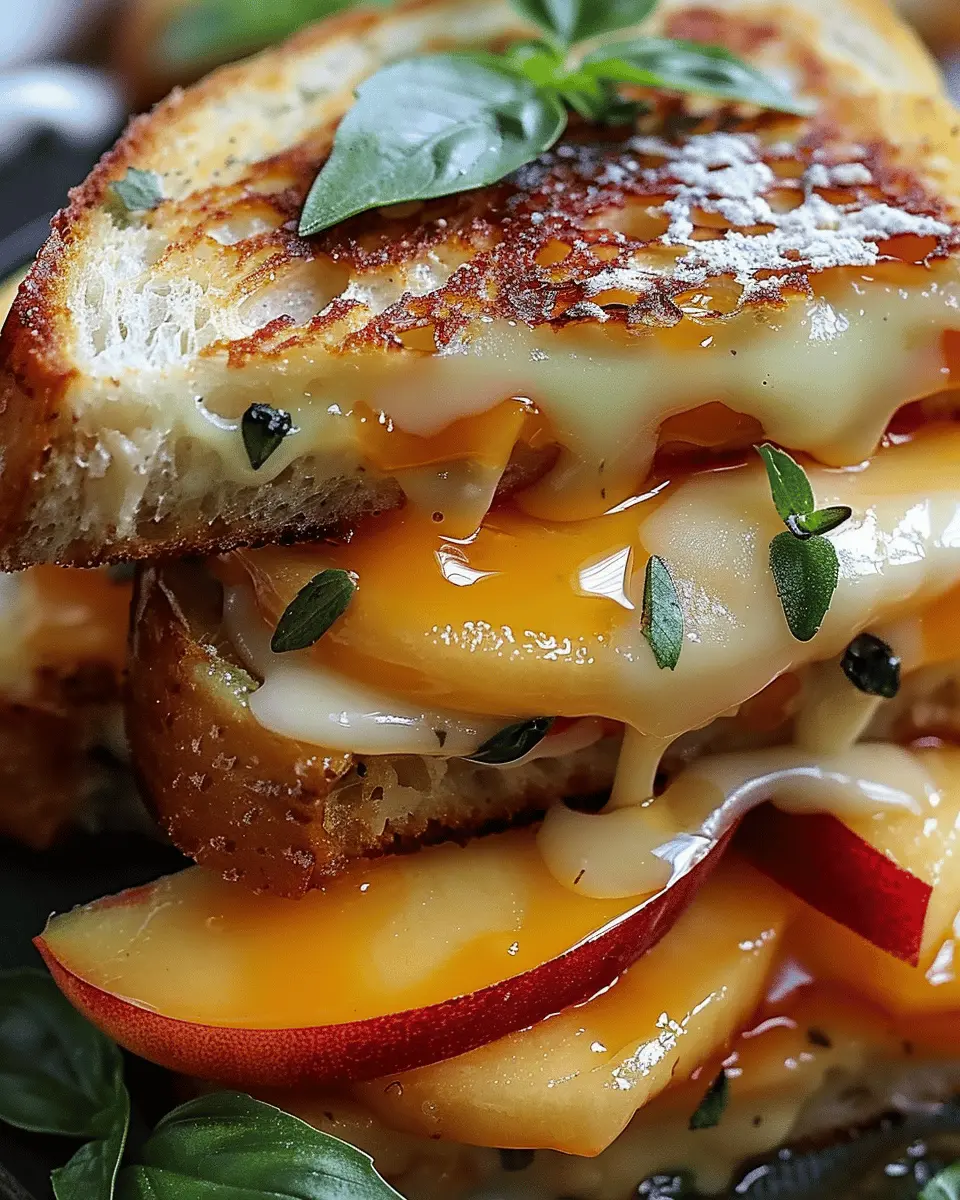 Summer peach and creamy brie grilled cheese: The best twist on comfort food