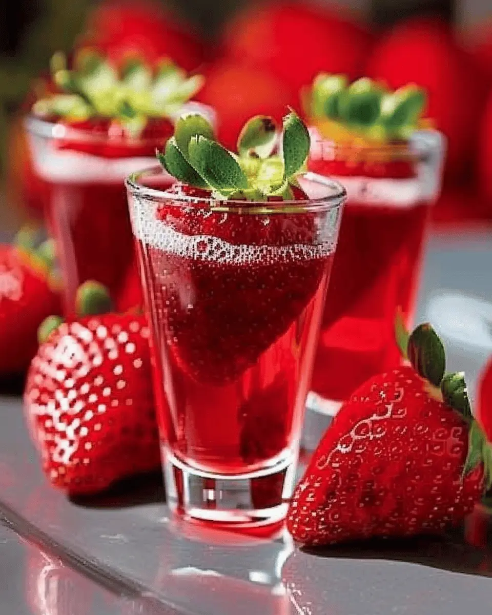 Strawberry Scandal Shots: Indulgent No-Alcohol Treats to Savor