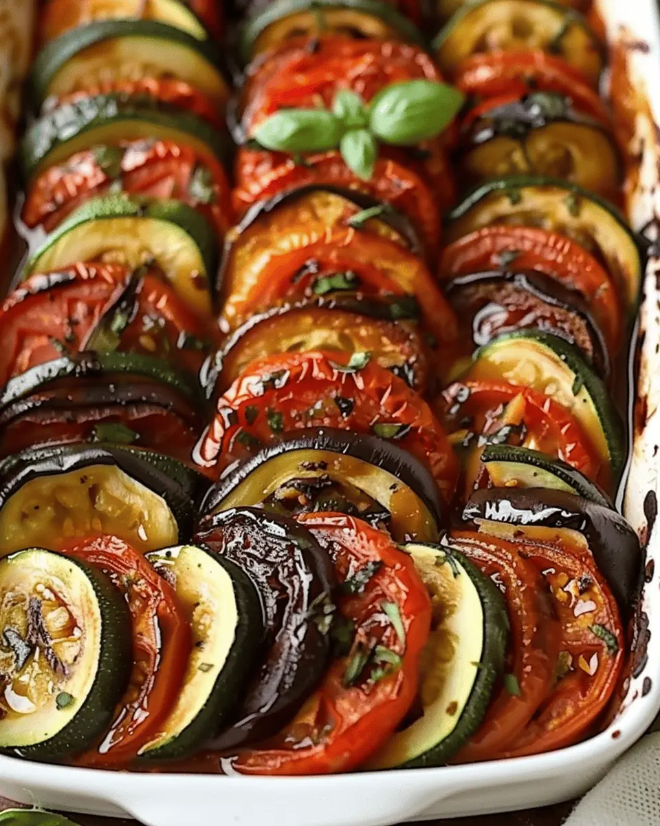 Baked Ratatouille with Tomatoes: Easy Veggie Delight Recipe