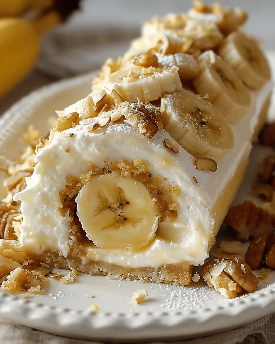 Banana Cream Cheesecake Roll: The Best Homemade Delight