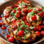 Bruschetta Chicken – Juicy Balsamic Chicken with Garlic, Basil, and Cherry Tomatoes