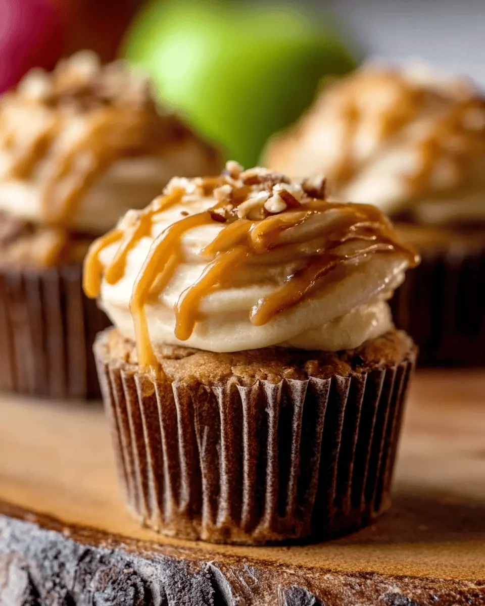Caramel Apple Cupcakes: Indulgent Treats for Fall Enjoyment