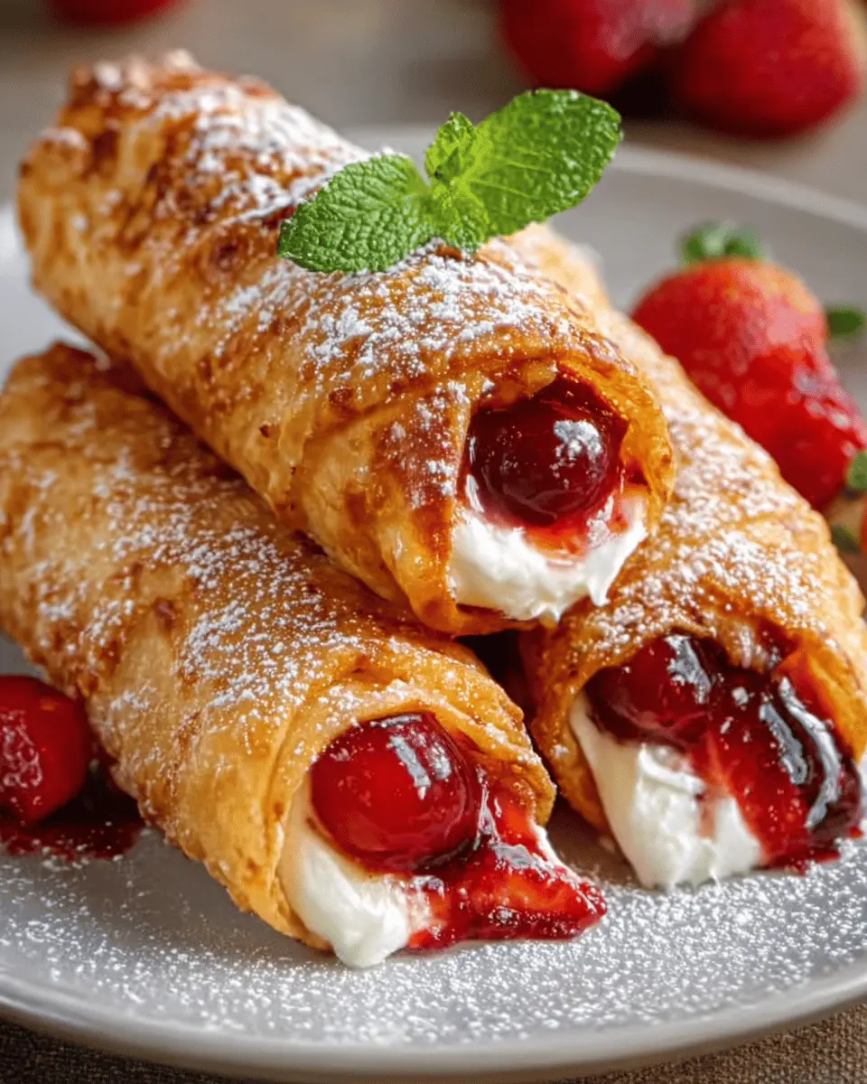 Cheesecake Eggrolls: The Indulgent Treat You’ll Crave