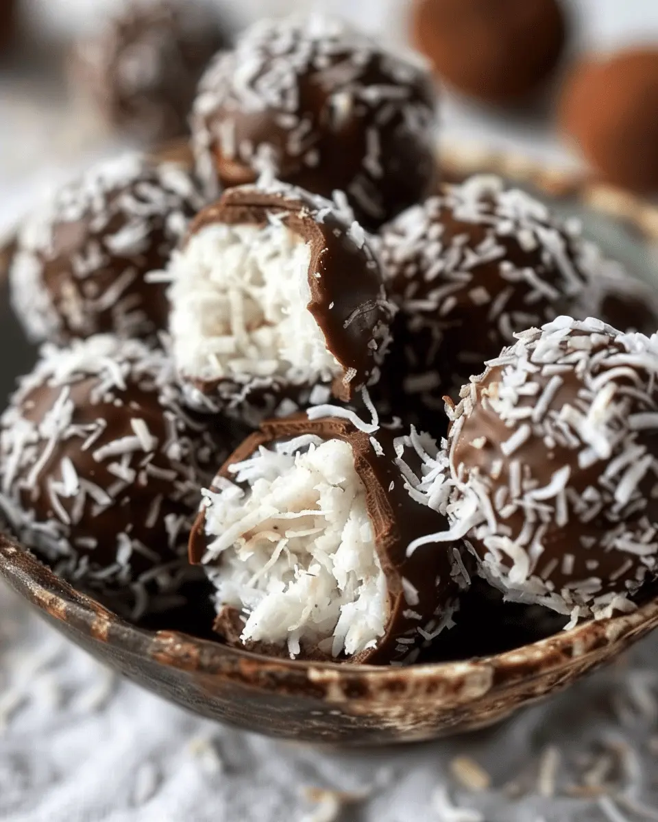 Chocolate Coconut Balls: Indulgent Treats for Sweet Cravings