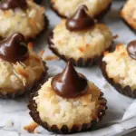 Chocolate Kissed Coconut Macaroons