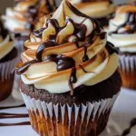 Chocolate Vanilla Swirl Cupcake