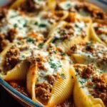 Creamy Ricotta Beef Stuffed Shells Pasta