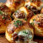 Garlic Parmesan Cheeseburger Bombs