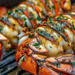 Grilled Garlic Herb Butter Lobster Tails