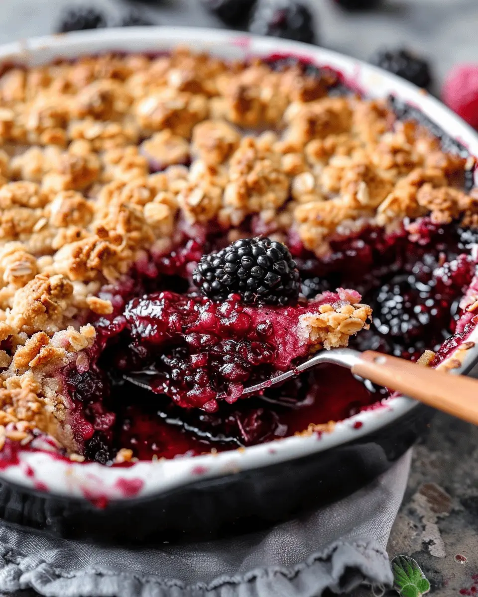 Homemade Blackberry Crumble: Indulgent Sweetness for Cozy Nights