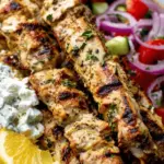 Juicy Greek Chicken Souvlaki Skewers