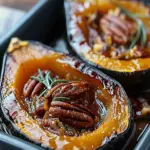 Maple Pecan Roasted Acorn Squash