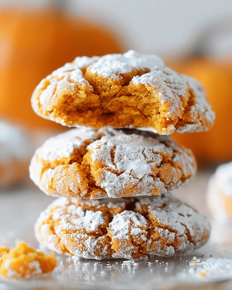Pumpkin Crinkle Cookies: Delightfully Soft and Spiced Treats