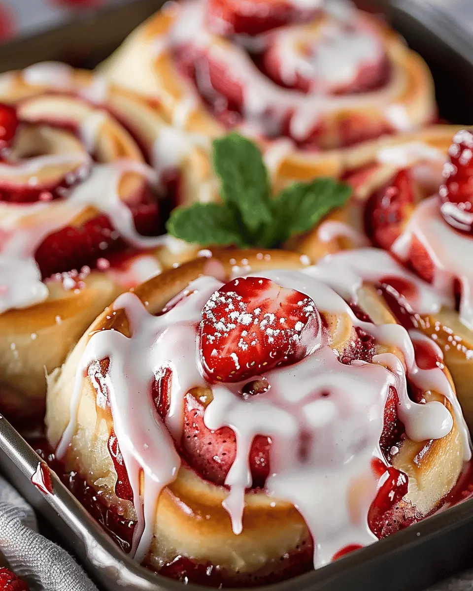 Strawberry Cheesecake Cinnabon Rolls: Indulgent and Easy Delight