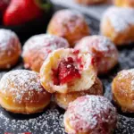 Strawberry Cheesecake Stuffed Donut Holes