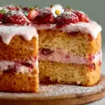 Strawberry Sour Cream Cake