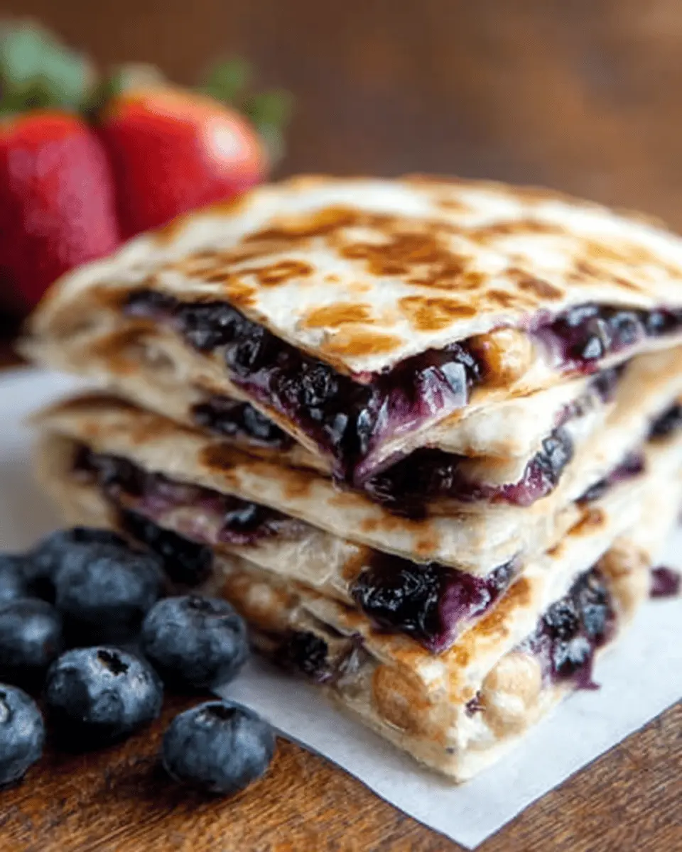 Blueberry Breakfast Quesadilla: Easy and Indulgent Morning Treat