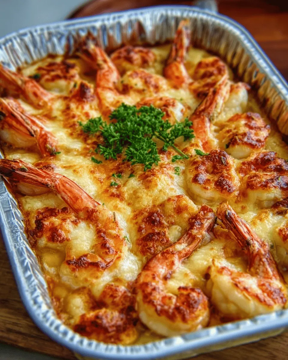 Cheesy Shrimp Bake: A Comforting and Indulgent Delight