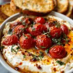 Hot Honey Tomato Burrata Dip