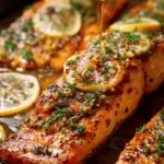 Honey Garlic Butter Baked Salmon