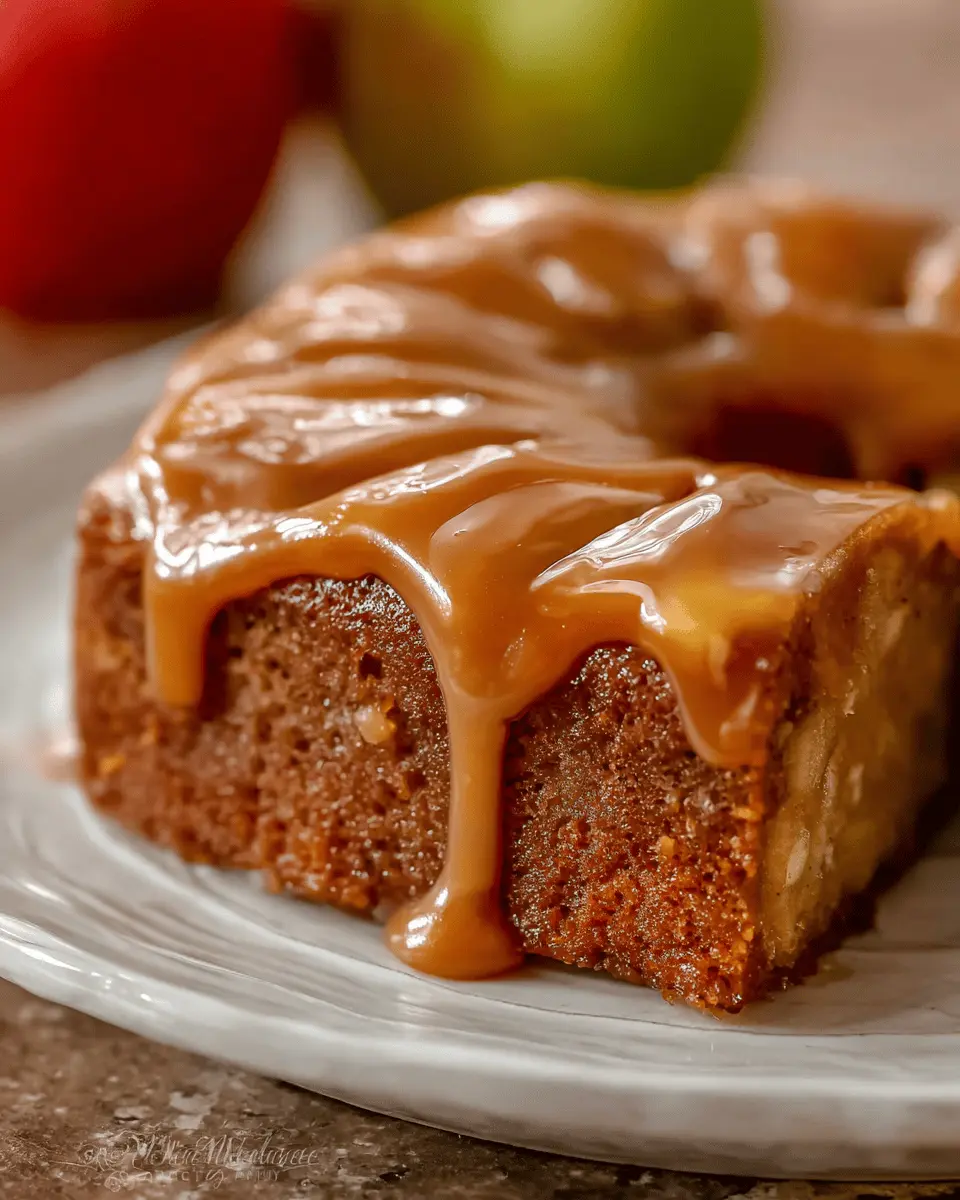 Easy Apple Cake with Caramel Glaze: A Delightfully Indulgent Treat