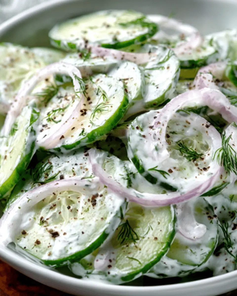 Creamy Cucumber Salad with Turkey Bacon for a Fresh Twist