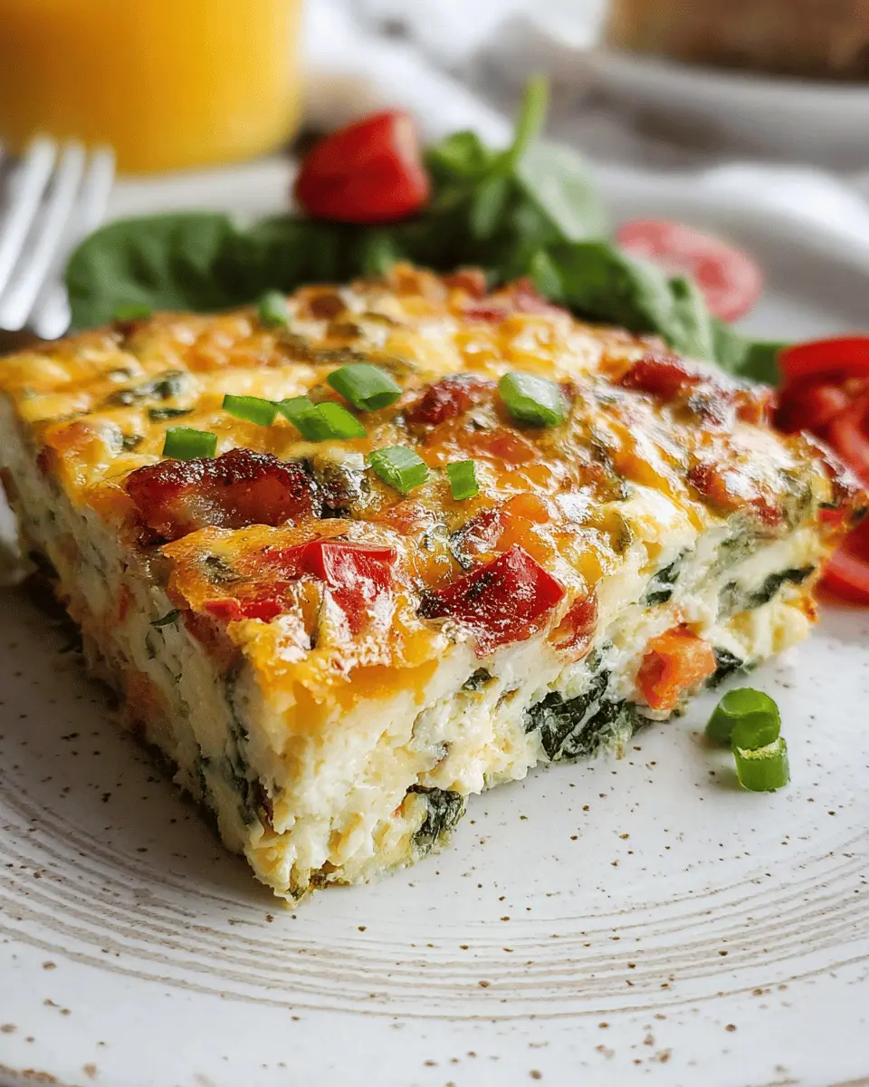 Veggie-Packed Cottage Cheese Egg Bake: Easy & Flavorful Delight