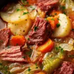 Slow Cooker Corned Beef and Cabbage Stew: Easy Comfort Food Delight