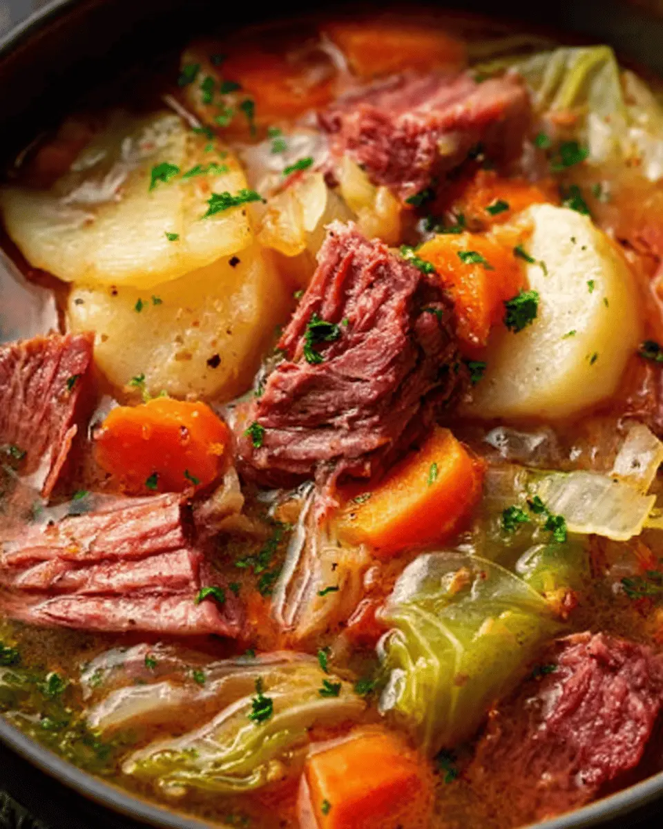 Slow Cooker Corned Beef and Cabbage Stew: Easy Comfort Food Recipe