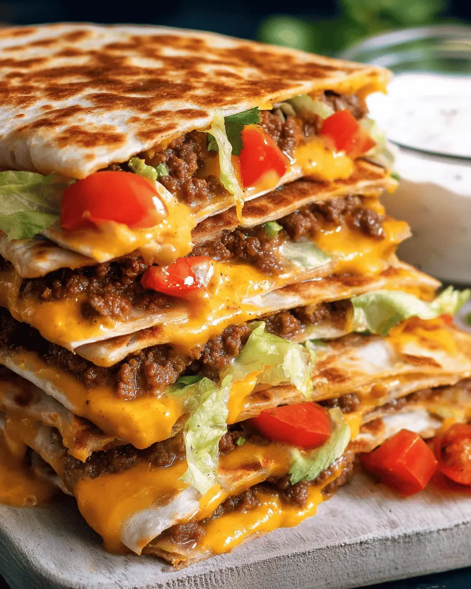 Cheeseburger Quesadillas with Burger Sauce: A Juicy Twist on Classics