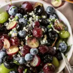 Blueberry Grape Salad With Blue Cheese