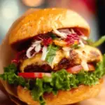 Oktoberfest Maple Mustard Chicken Burger