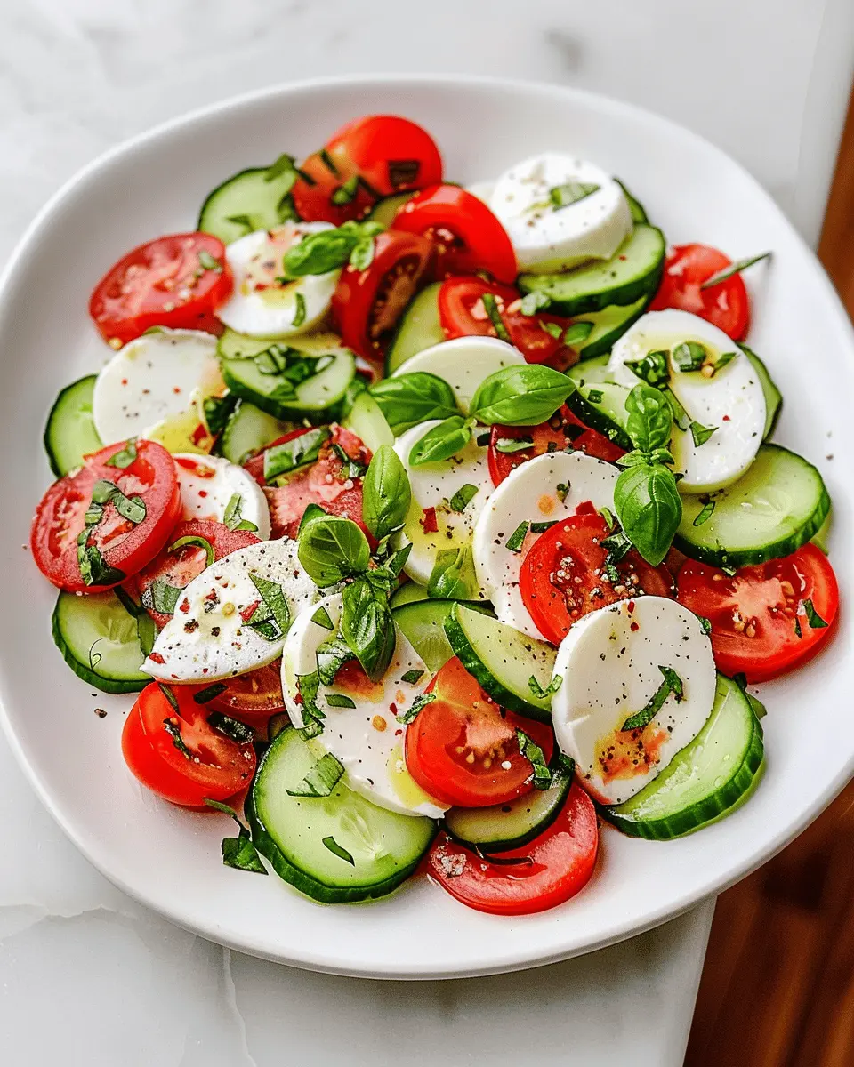 Fresh Cucumber Caprese Salad: Easy, Refreshing Summer Delight