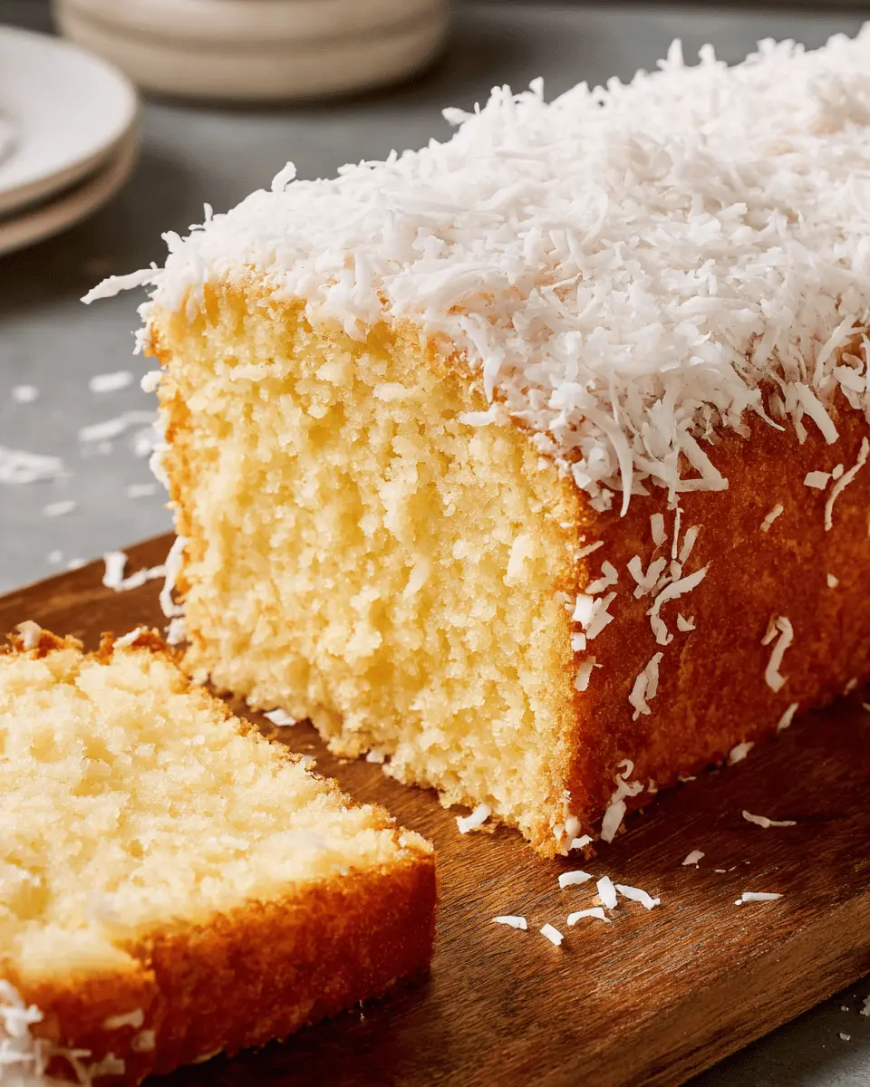 Coconut Pound Cake: A Delightfully Moist and Indulgent Treat