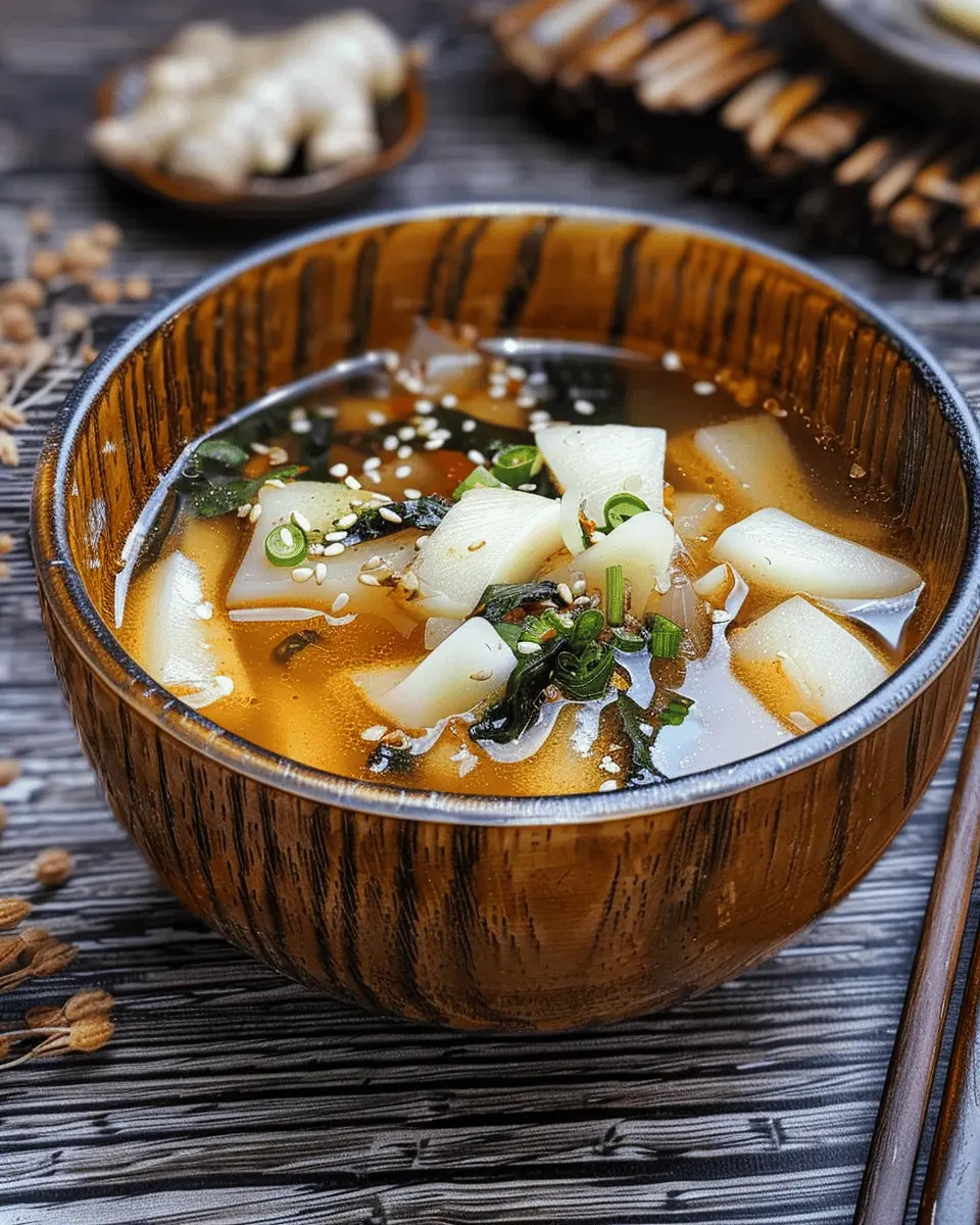 Japanese Ginger Miso Soup: Easy Vegan Comfort Food Recipe