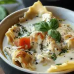 Creamy White Chicken Lasagna Soup