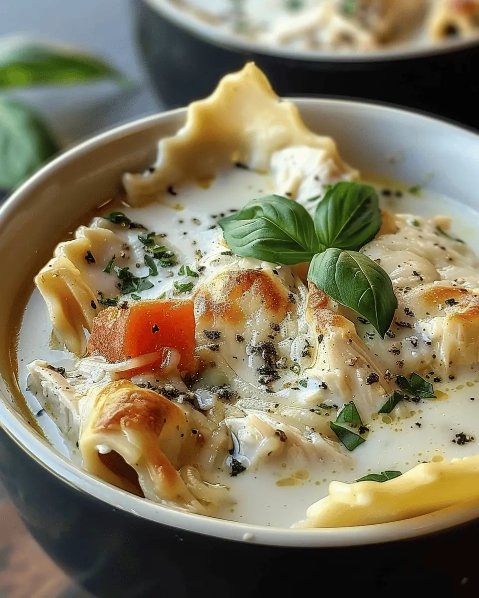 Creamy White Chicken Lasagna Soup: The Best Cozy Comfort Recipe