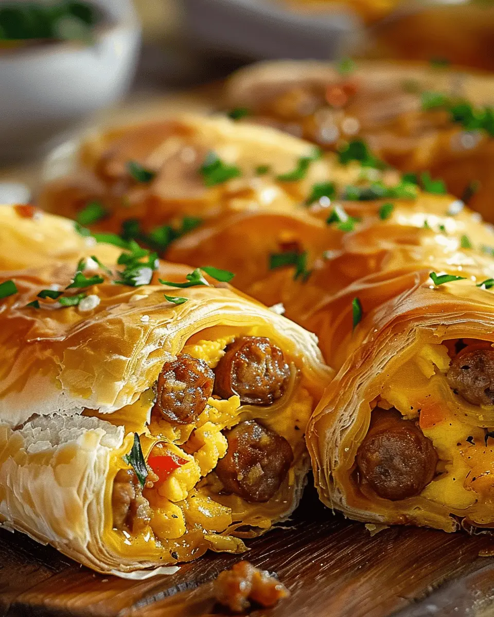 Sausage Egg & Cheese Roll-Ups: Easy Recipe for Breakfast Bliss