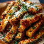 Crispy Parmesan Garlic Zucchini Fries