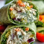 Dill Pickle Chicken Salad Wraps – Cool, Tangy, and Ready in 10 Minutes