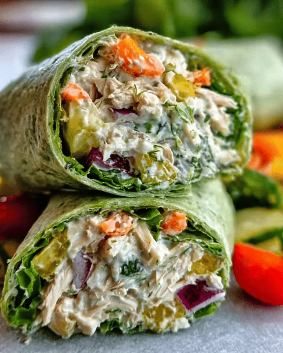 Dill Pickle Chicken Salad Wraps: Easy, Tangy Delight in 10 Minutes
