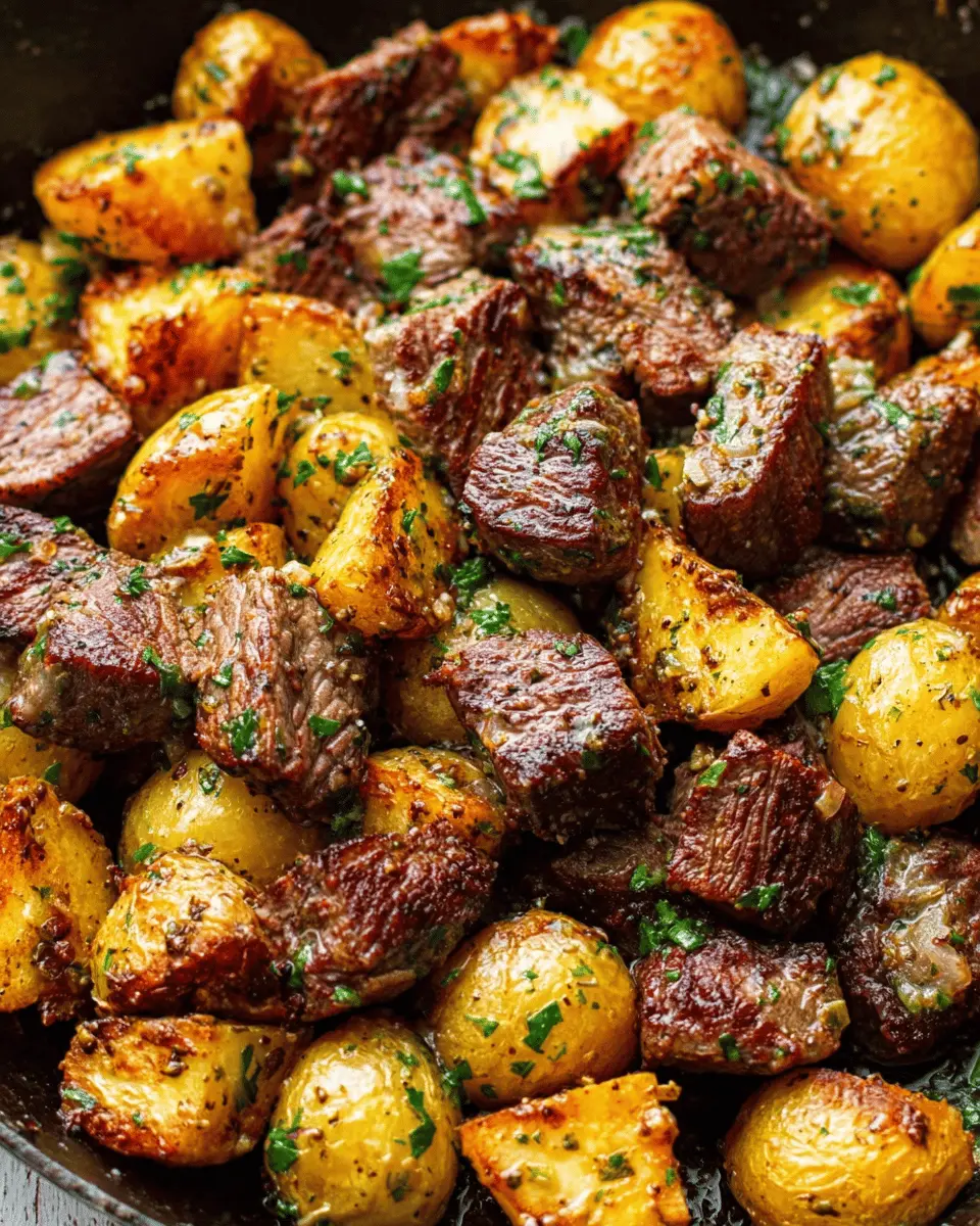 Garlic Butter Steak Bites and Potatoes: Easy Family-Friendly Delight