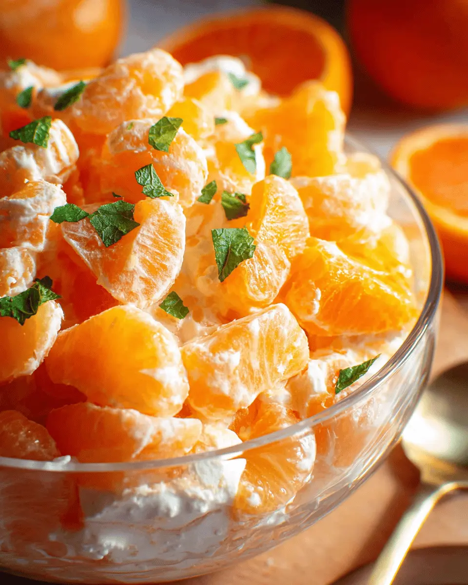 Orange Dreamsicle Salad: A Refreshingly Easy Recipe with Turkey Bacon and Chicken Ham