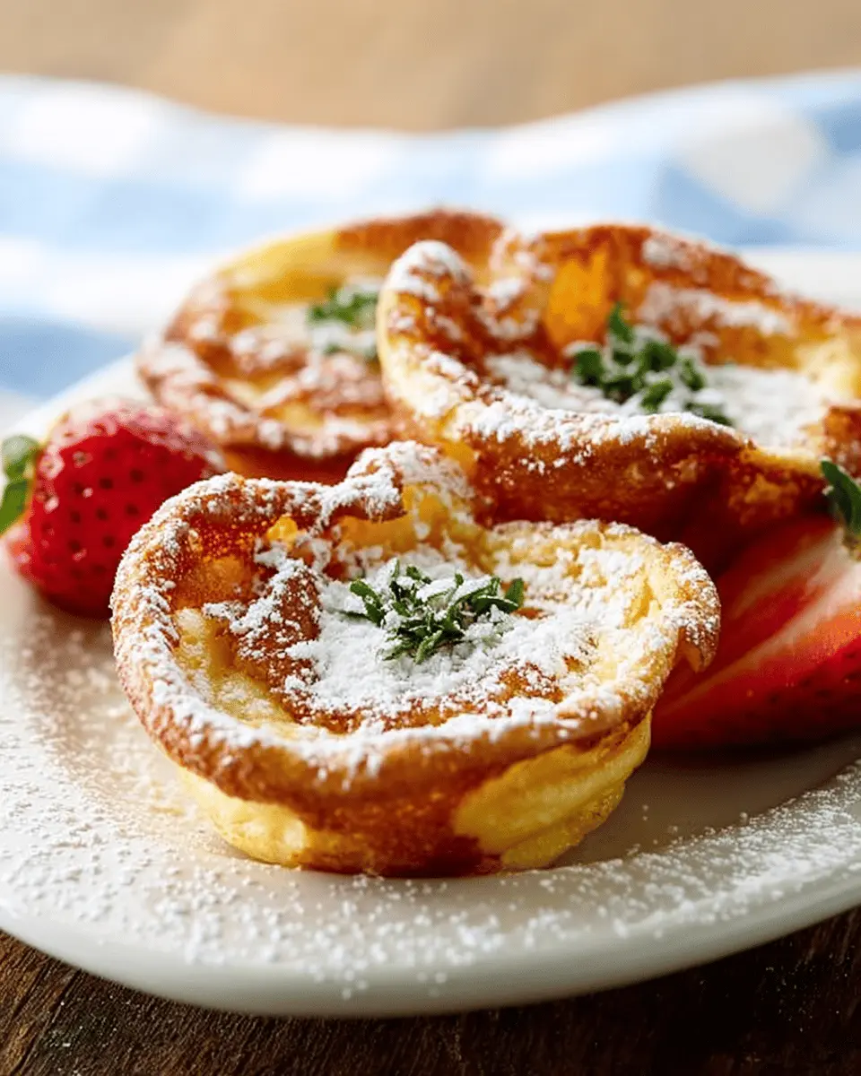Mini German Pancakes: Easy Recipe with Turkey Bacon and Berries