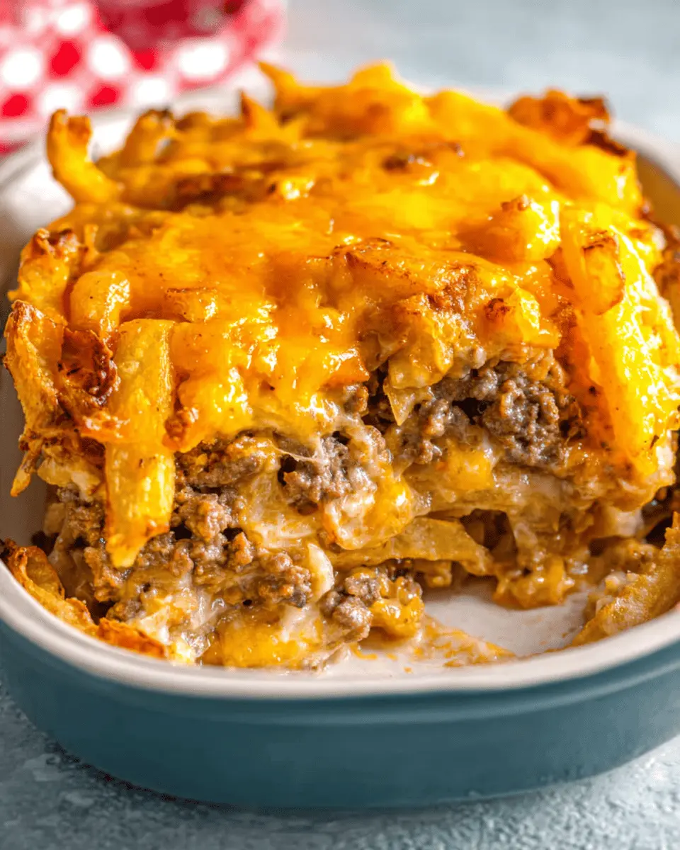 Cheeseburger French Fry Casserole: Easy Comfort Food Delight
