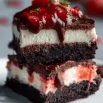 Triple‑Threat Brownie Cheesecake Strawberry Dessert