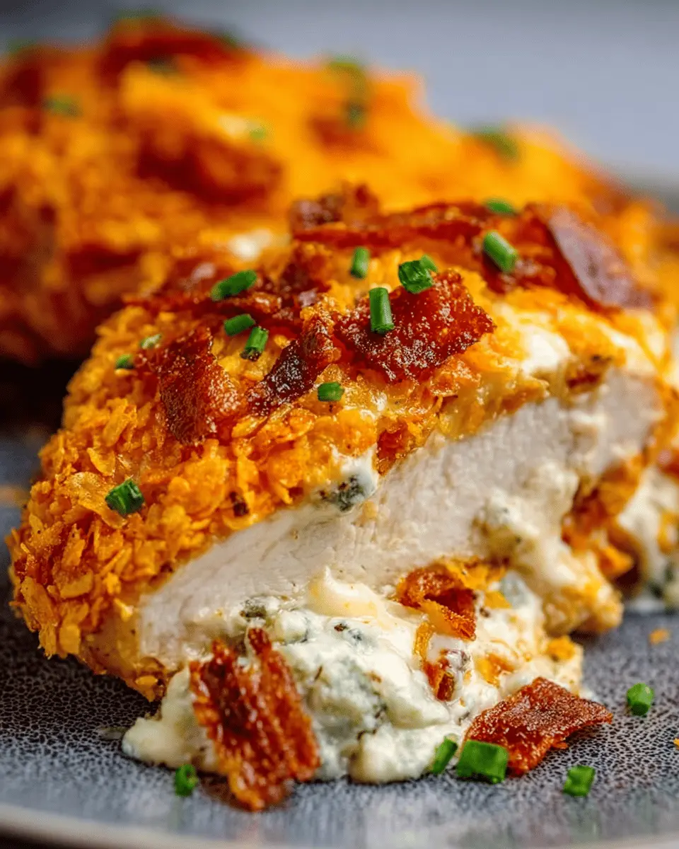 Cream Cheese and Turkey Bacon Stuffed Doritos Chicken Delight